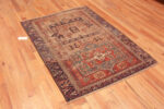 Whole View of Antique Geometric Caucasian Soumak Shabby Chic Rug 72829 by Nazmiyal Antique Rugs