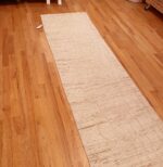 Whole View of Cream Color Modern Moroccan Design Runner 61060 by Nazmiyal Antique Rugs