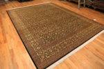 Whole View of Fine Allover Floral Design Luxurious Room Size Vintage Persian Silk Qum Rug 72742 by Nazmiyal Antique Rugs