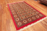 Whole View of Fine Floral Garden Design Vintage Luxurious Silk Persian Qum Rug 72755 by Nazmiyal Antique Rugs