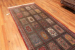Whole View of Fine Floral Long Narrow Gallery Size Vintage Luxury Persian Silk Qum Rug 72744 by Nazmiyal Antique Rugs