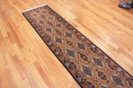 Whole View of Fine Luxurious Persian Qum Silk Hallway Runner Rug 72786 by Nazmiyal Antique Rugs