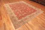 Whole View of Floral Antique Persian Tabriz Area Rug 72821 by Nazmiyal Antique Rugs