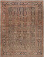 Antique Persian Mohtashem Kashan Area Rug 72480 by Nazmiyal Antique Rugs