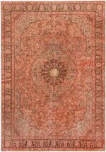 Antique Persian Tabriz Floral Area Rug 72233 by Nazmiyal Antique Rugs