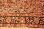 Border of Antique Persian Tabriz Floral Area Rug 72233 by Nazmiyal Antique Rugs