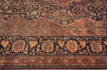 Border Of Central Medallion Antique Persian Mohtashem Kashan Rug 72453 by Nazmiyal Antique Rugs