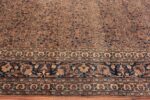 Border of Large Floral Antique Persian Khorassan Rug 72231 by Nazmiyal Antique Rugs