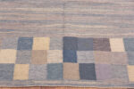 Border of Vintage Scandinavian Swedish Kilim Rug Signed Bohusslojd 71672 by Nazniyal Antique Rugs