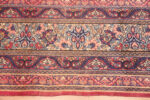 Border of Prayer Design Antique Persian Kerman Floral Rug 72869 by Nazmiyal Antique Rugs