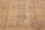 Close Up of Antique Oversized Garden Design Persian Tabriz Rug 72085 by Nazmiyal Antique Rugs