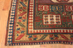 Corner of Collectible Tribal Geometric Antique Rustic Caucasian Karachopf Area Rug 72558 Corner of Collectible Tribal Geometric Antique Rustic Caucasian Karachopf Area Rug 72558 by Nazmiyal Antique Rugs