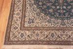 Corner Of Fine Wool And Silk Vintage Persian Nain Rug 72462 by Nazmiyal Antique Rugs