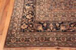 Corner of Large Floral Antique Persian Khorassan Rug 72231 by Nazmiyal Antique Rugs