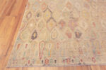 Corner of Light Cream Tribal Contemporary Room Size Rug 11291 by Nazmiyal Antique Rugs