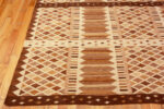 Corner of Mid-Century Modern Swedish Design Kilim Area Rug 72850 by Nazmiyal Antique Rugs