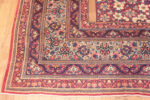Corner of Prayer Design Antique Persian Kerman Floral Rug 72869 by Nazmiyal Antique Rugs