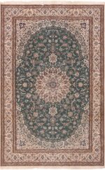 Fine Wool And Silk Vintage Persian Nain Rug 72462 by Nazmiyal Antique Rugs