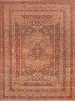 Floral Antique Persian Kerman Rug 72224 by Nazmiyal Antique Rugs