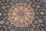 Medallion Of Fine Wool And Silk Vintage Persian Nain Rug 72462 by Nazmiyal Antique Rugs