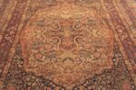 Medallion of Floral Antique Persian Kerman Rug 72224 by Nazmiyal Antique Rugs