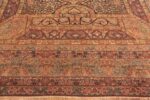Motifs of Floral Antique Persian Kerman Rug 72224 by Nazmiyal Antique Rugs