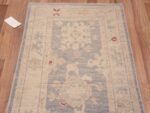 Top of A Wonderfully Decorative Contemporary Soft Pastel Color Modern Tribal Turkish Oushak Design Runner Rug 11196 by Nazmiyal Antique Rugs