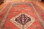 Top of Large Antique Persian Serapi Rug 72870 by Nazmiyal Antique Rugs