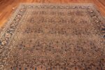 Top of Large Floral Antique Persian Khorassan Rug 72231 by Nazmiyal Antique Rugs