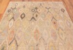 Top of Light Cream Tribal Contemporary Room Size Rug 11291 by Nazmiyal Antique Rugs
