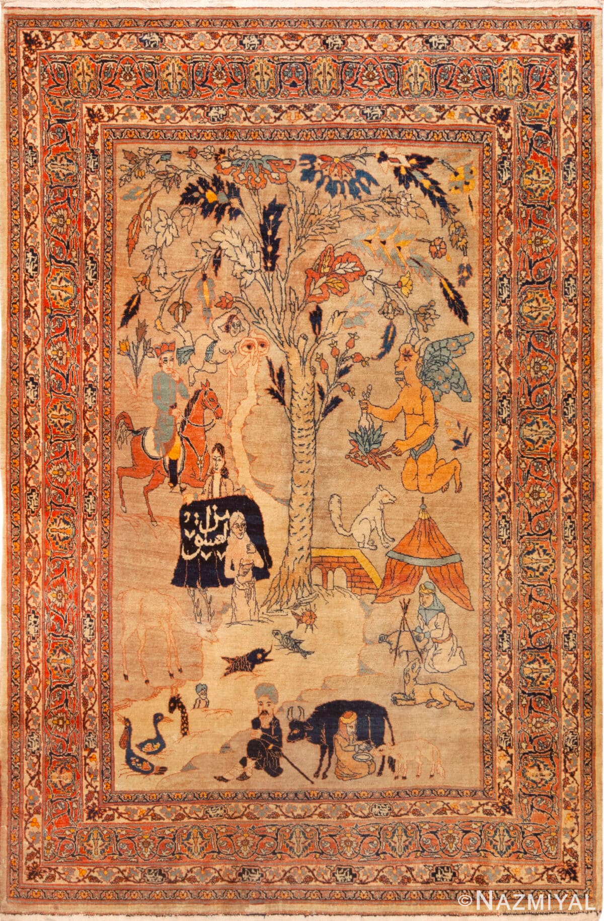 Persian Mystery794345サイドアクリル　OPお写真2枚目 antique-tabriz-haji-jalili-