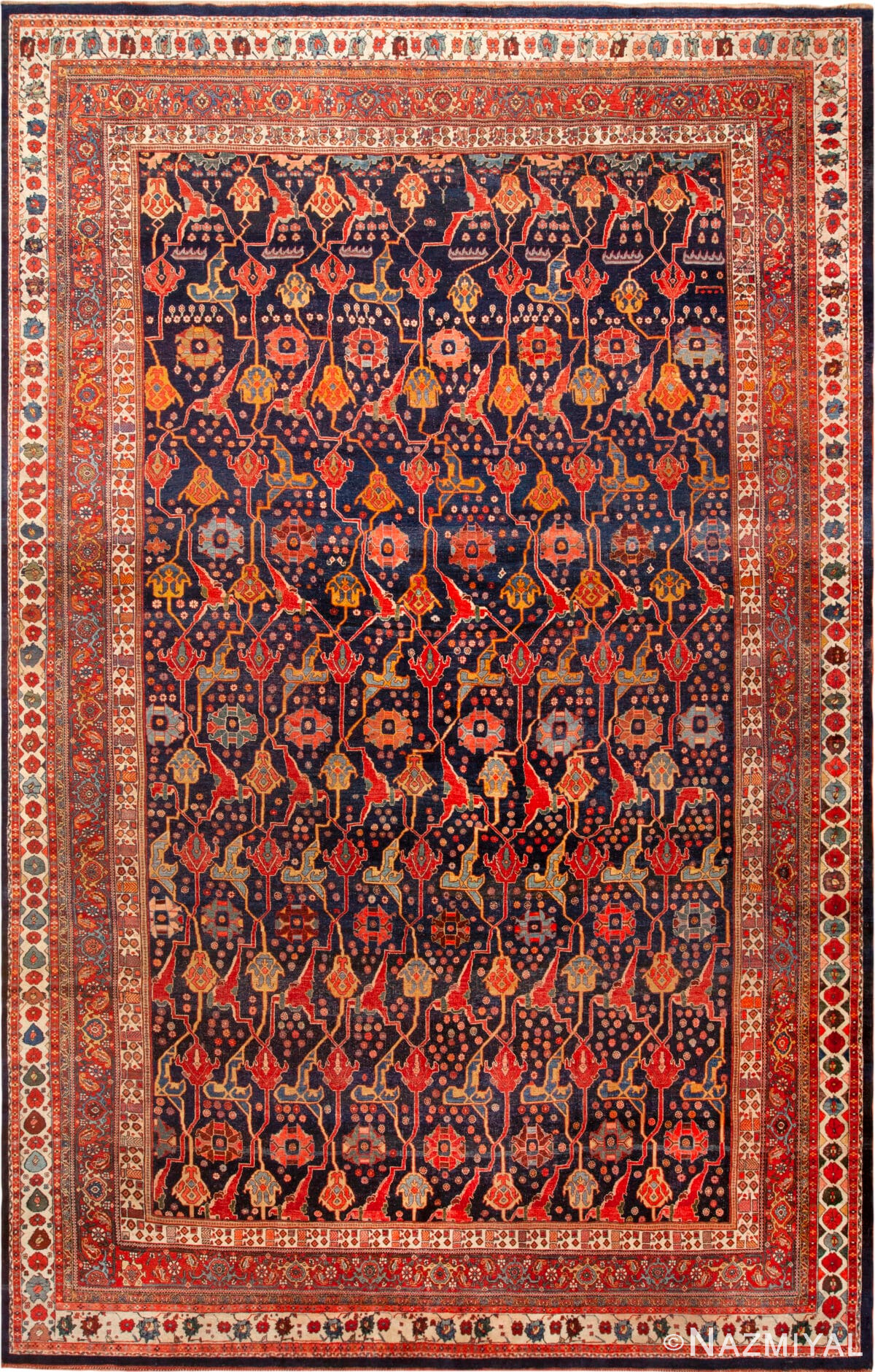 Large Antique Persian Garous Bidjar Rug 72868 by Nazmiyal Antique Rugs