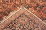Weave of Antique Persian Tabriz Floral Area Rug 72233 by Nazmiyal Antique Rugs