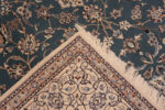 Weave Of Fine Wool And Silk Vintage Persian Nain Rug 72462 by Nazmiyal Antique Rugs
