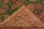 Weave Of Green Background Antique Persian Tabriz Rug 72470 by Nazmiyal Antique Rugs