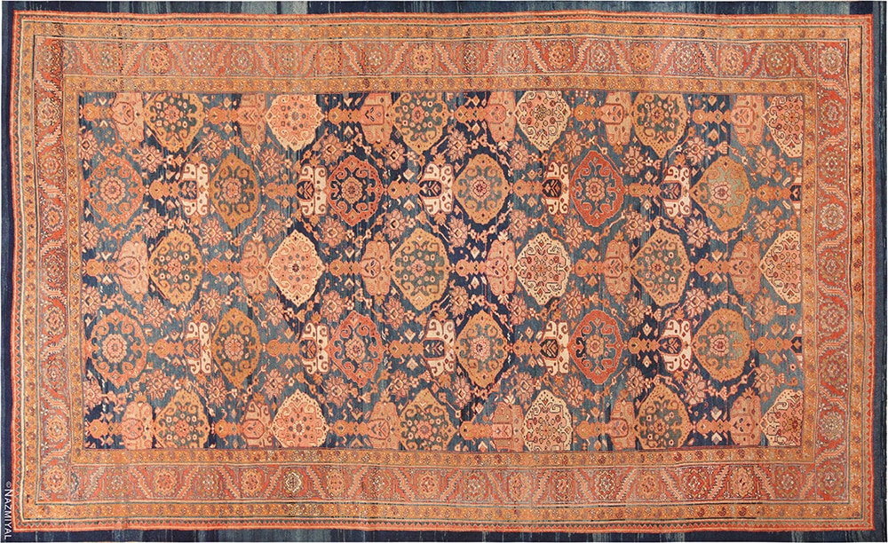 Antique 19th Century Persian Bakshaish Rug Antique 19th Century Persian Bakshaish Rug 71991 Nazmiyal Antique Rugs