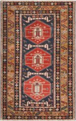 Antique Caucasian Shirvan Rug 72029 by Nazmiyal Antique Rugs