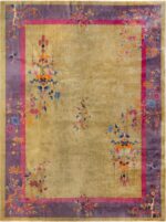Antique Chinese Art Deco Room Size Rug 72885 by Nazmiyal Antique Rugs