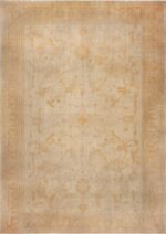 Antique Geometric Turkish Oushak Rug 72847 by Nazmiyal Antique Rugs