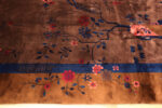 Border of Antique Chinese Art Deco Brown Rug 72893 by Nazmiyal Antique Rugs