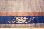 Border of Antique Chinese Art Deco Central Medallion Area Rug 72888 by Nazmiyal Antique Rugs