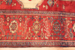 Border of Central Medallion Geometric Antique Persian Serapi Area Rug 72872 by Nazmiyal Antique Rugs