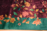 Border of Open Field Antique Chinese Art Deco Floral Rug 72879 by Nazmiyal Antique Rugs