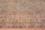 Border of Vintage Diamond Floral Persian Kerman 72837 by Nazmiyal Antique Rugs