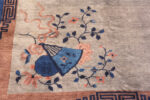 Close Up of Antique Chinese Art Deco Central Medallion Area Rug 72888 by Nazmiyal Antique Rugs