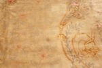 Close Up of Large Floral Antique French Savonnerie Carpet 49848 by Nazmiyal Antique Rugs