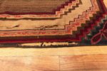 Close Up of Small Beautiful Antique American Hooked Rug 2698 by Nazmiyal Antique Rugs