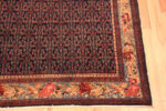 Corner of Fine Small Antique Blue Persian Herati Design Senneh Rug 72452 by Nazmiyal Antique Rugs