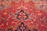 Details of Antique Geometric Medallion Persian Heriz 72877 by Nazmiyal Antique Rugs