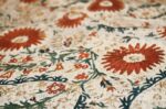 Florals of Antique Greek Embroidery Rug 41489 by Nazmiyal Antique Rugs
